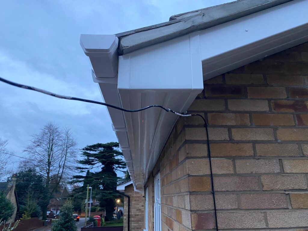 White upvc fascias soffits and guttering
