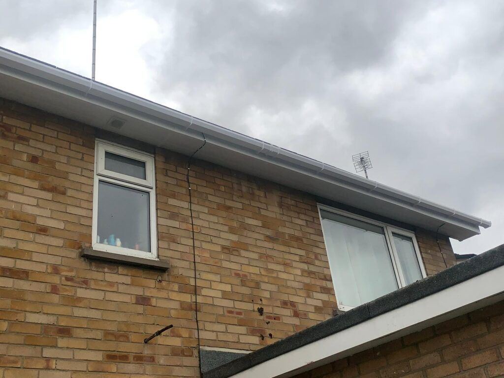 New fascias and guttering on semi detached